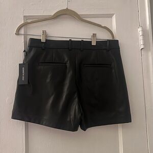 NWT Kenneth Cole Vegan Leather Shorts, Size 4